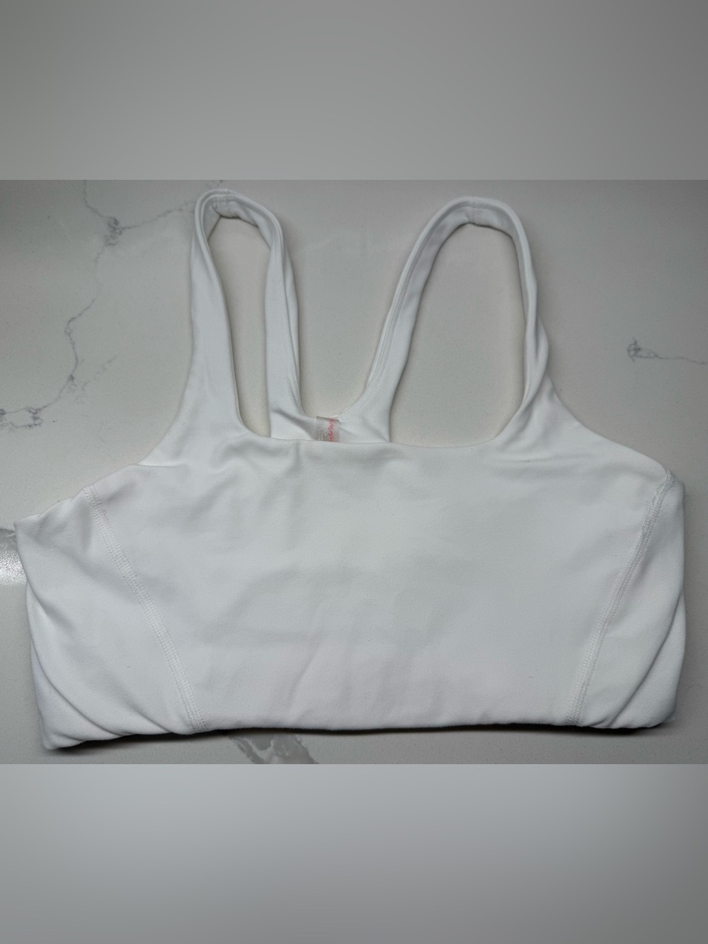 Free People Movement Never Better Square Neck Sports Bra Size Small White